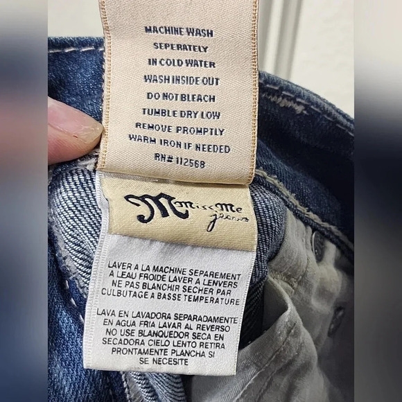 MISS ME Irene Women's Capri Jeans Size 29 Western Rodeo Cowgirl Boho - Picture 10 of 10